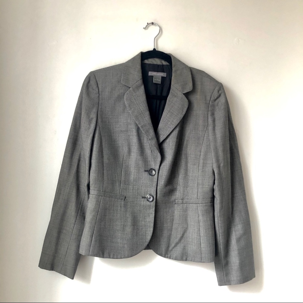 Ann Taylor grey blazer